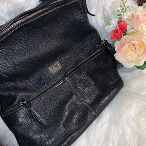 Dooney Bourke leather bucket bag.